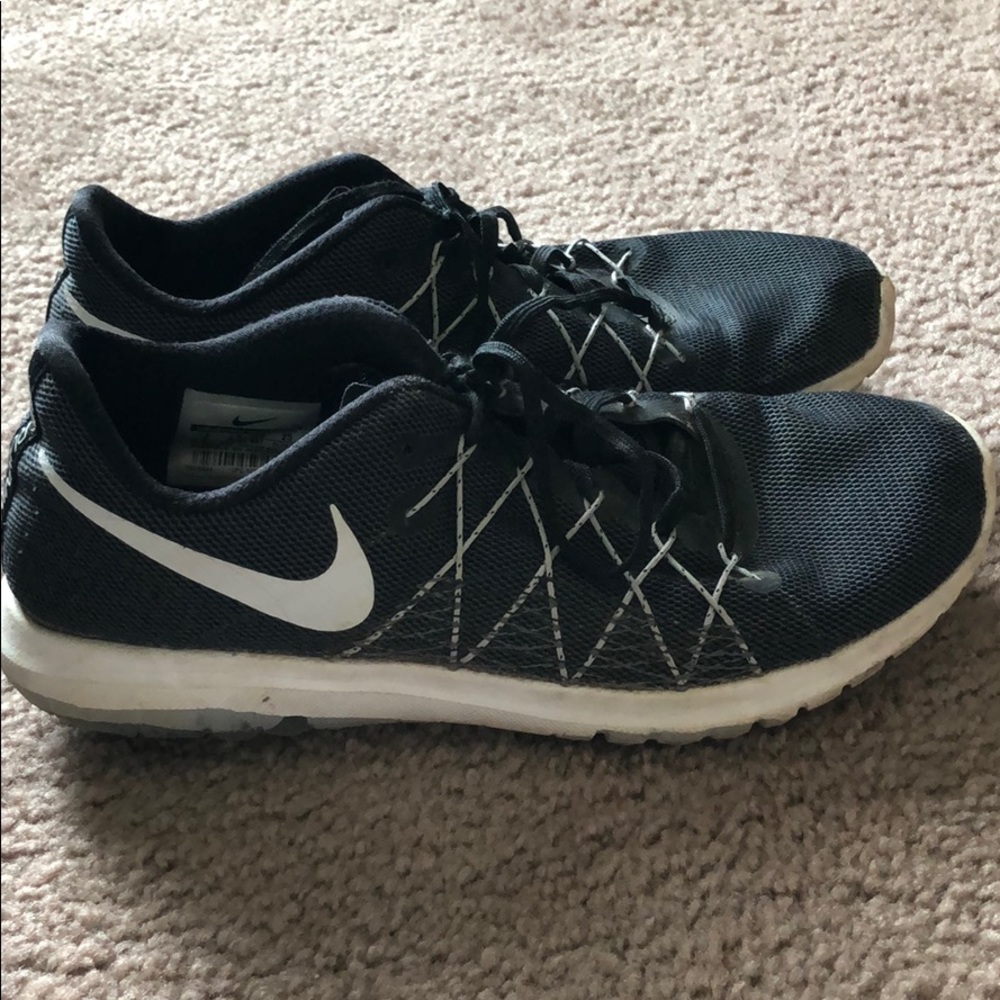 Black nike running shoes!